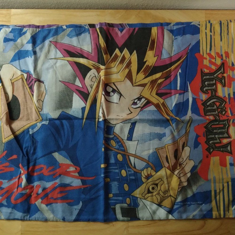 Vintage Yu-Gi-Oh! It's Your Move Pillowcase 1996